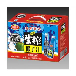 椰好佳生榨果肉椰子汁500ml手提箱