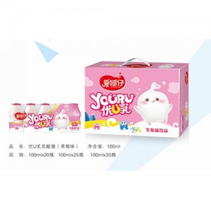 爱哆仔优U乳乳酸菌（草莓味）100ml