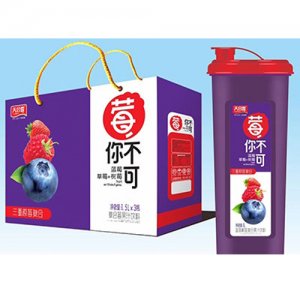 1.5Lx3天合露蓝莓树莓复合果汁