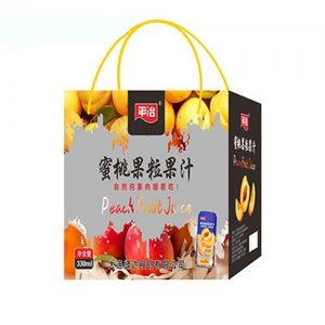 平冶蜜桃果粒果汁330ml礼盒