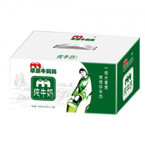 草原牛妈妈纯牛奶250ml12瓶