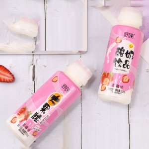舒纯大果粒酸奶饮品草莓味310ml