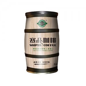 赛品咖啡木纹咖啡拿铁