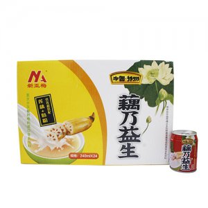 新亚梅藕乃益生莲藕+奶粉饮料240mlx24罐