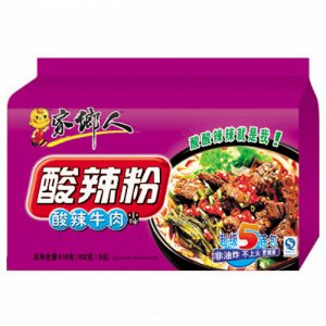 家乡人五连包酸辣牛肉味酸辣粉
