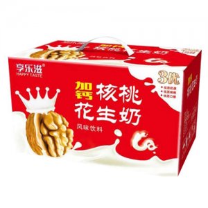 享乐滋加钙核桃花生奶（箱）