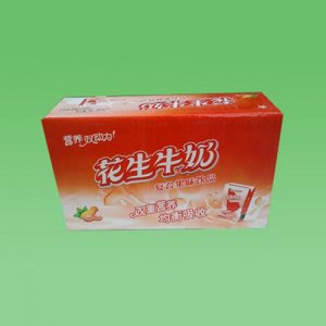 张弓花生牛奶盒
