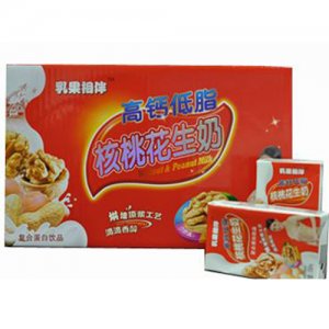 乳果相伴高钙低脂核桃花生奶箱装