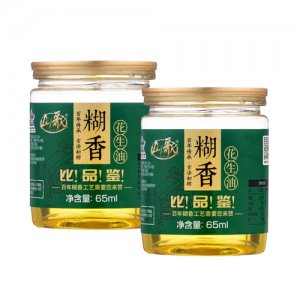 山歌65MLx2比品鉴糊香花生油瓶装