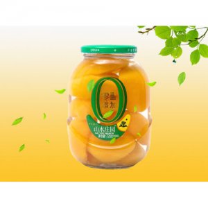 山水庄园黄桃罐头720克12瓶箱