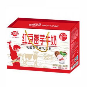 修花红豆香芋牛奶500mlx8瓶