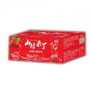修花山楂果汁果肉饮料350mlx15瓶