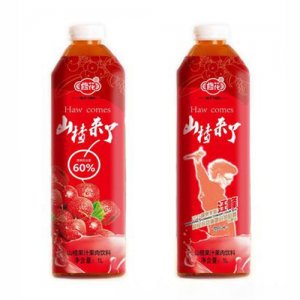 修花山楂果汁果肉饮料1L
