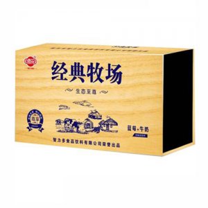 修花木盒精品装蓝莓+牛奶520ml×5盒