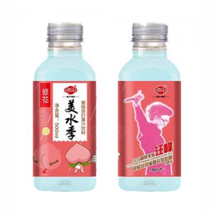 修花美水季蜜桃苏打果汁饮料