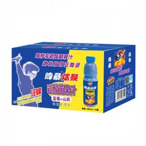 蓝莓山药乳酸菌果汁500ml×15瓶（汪峰）