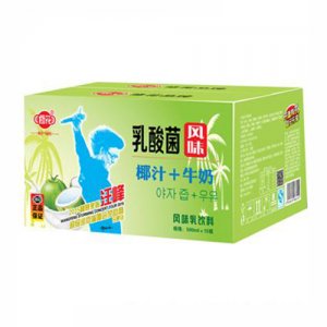 修花乳酸菌风味椰汁牛奶500ml×15瓶（汪峰）