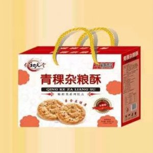 京福青稞杂粮饼110g盒手提装