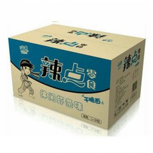 海喜辣点零食干脆面休闲虾条味1x50包箱装