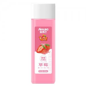 爱慕巴草莓果粒果汁饮料430ml