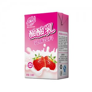 宁兰酸酸乳草莓味乳味饮料