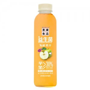 惠康食品苹果汁益生菌复合果汁饮料500ml