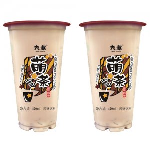 九叔萌茶奶茶饮料原味杯装420ml