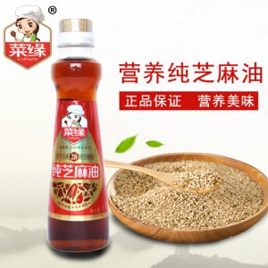 菜缘纯芝麻油252ml