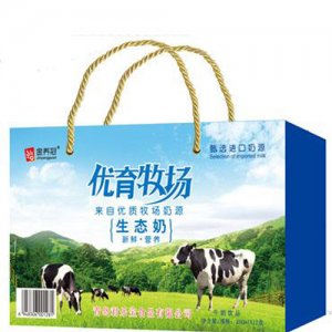 国福优育牧场生态奶250mlx12盒