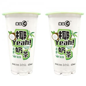 维宝C咔椰yeah奶茶杯装420ml