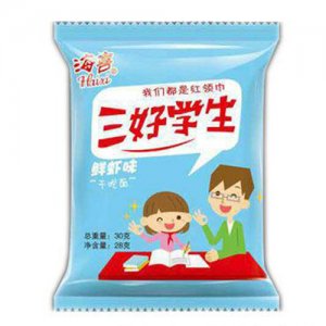 海喜三好学生鲜虾味干吃面