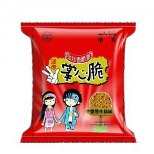 胖老总迷你掌心脆香葱牛排味方便面