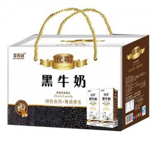 国福优尊黑牛奶手提袋