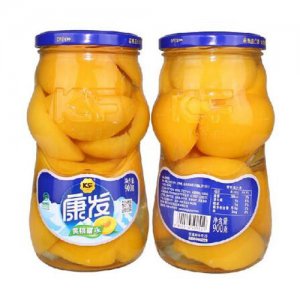 康发黄桃罐头900克
