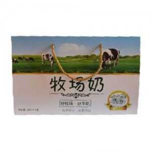 酷田牧场奶250mlx12盒手提