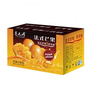 苍之涛法式芒果芒果汁饮料果汁饮品600mlx15瓶