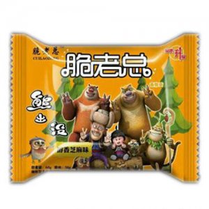 脆老总熊出没香脆面醇香芝麻味