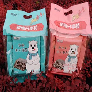 惠亿达大白熊芝麻巴旦木夹心海苔整提6gx7小包