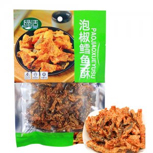 绿活泡椒鳕鱼酥62g