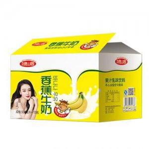 绿山园香蕉牛奶果汁乳味饮料500mlx15瓶