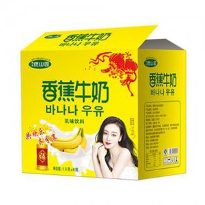 绿山园香蕉牛奶乳味饮料1.5Lx6瓶