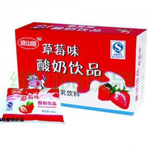 绿山园草莓味酸奶饮品