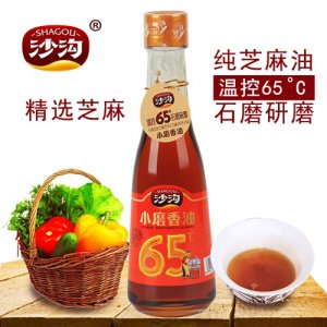 沙沟纯芝麻油216ml