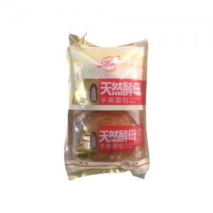 闽乐天然酵母手撕面包原味2枚装