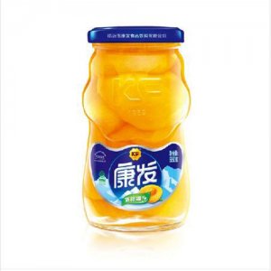 康发黄桃罐头550克