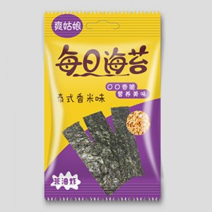 爽姑娘每日海苔泰国香米味夹心海苔单小包4g
