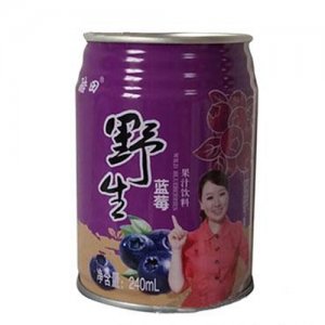 酷田蓝莓汁240ml