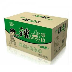 海喜辣点零食干脆面奥尔良鸡翅味箱装