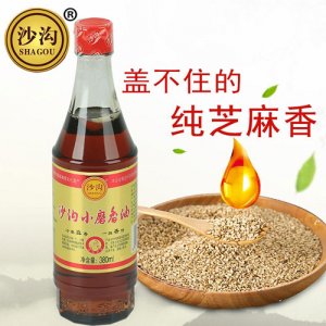 沙沟纯芝麻油380ml