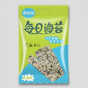 爽姑娘每日海苔芝麻夹心海苔单小包4g